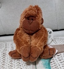 Peluche pupazzo Trudi sweet collection scimmia gorilla marrone 9 cm