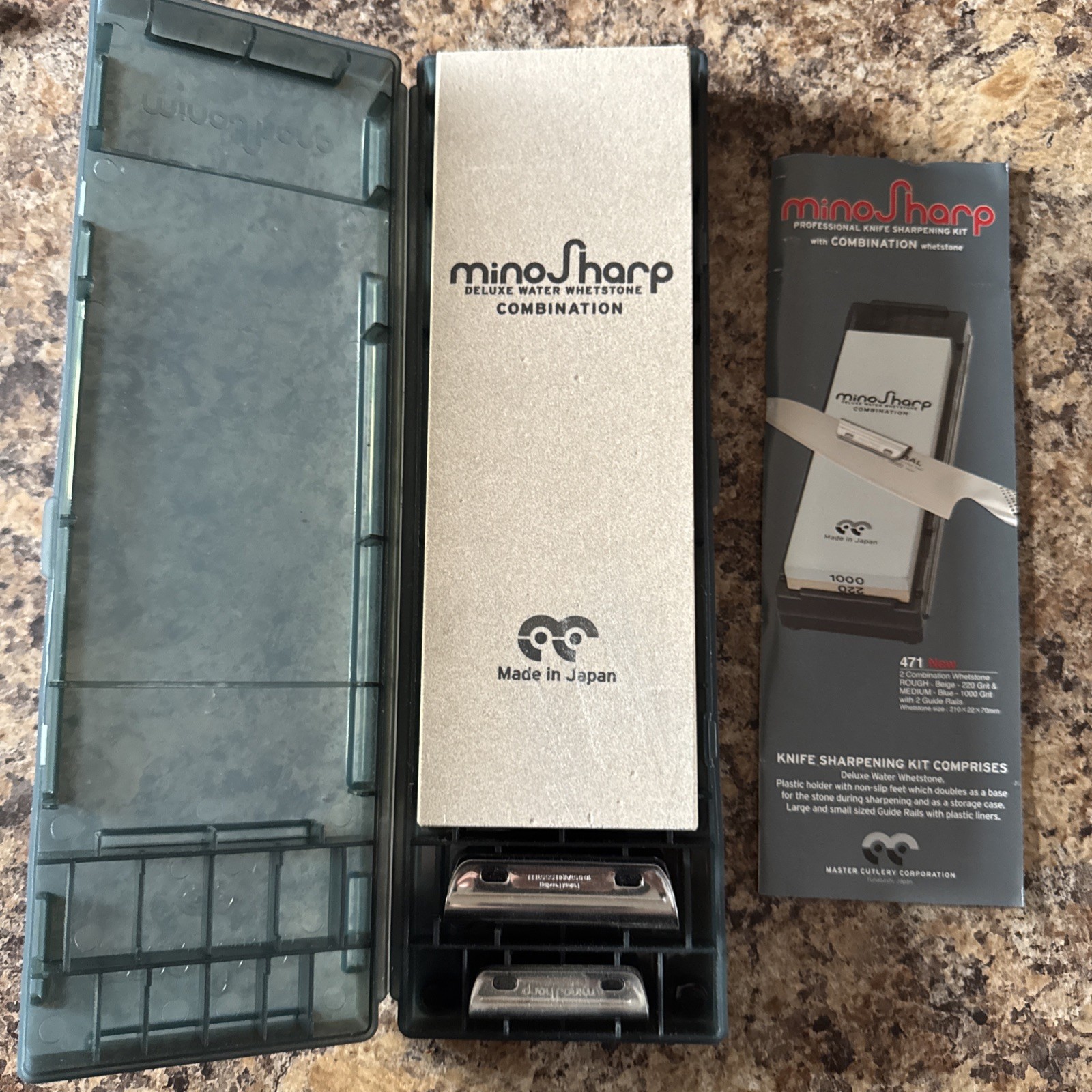 Neu MinoSharp Profi Messerschärfset Kombination UVP 124,95 £