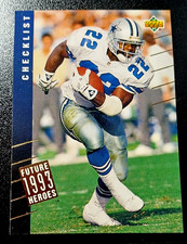 1993 UPPER DECK FUTURE HEROES #45 - EMMITT SMITH - DALLAS COWBOYS CARD
