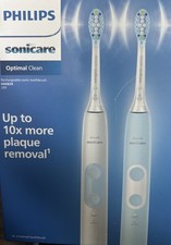 Philips Sonicare Optimal Clean Sonic Power Toothbrush Blue White. HX6829/77 NEW!