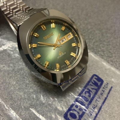 Orient Chrono Ace Vintage 1970s Auto 27J Hard Case Used Unslow From Japan
