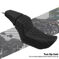 Two Up Driver Passenger Seat Motorcycle Seat For Harley Nightster RH975 22-up