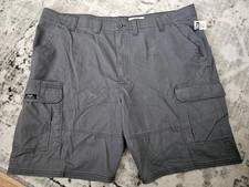 NWT Wrangler Men's Cargo Work Shorts Relaxed Fit Gray Size 42 X 10