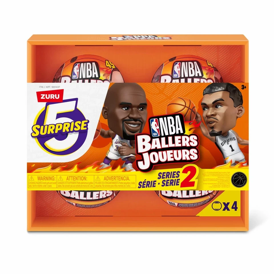 ZURU 5 Surprise NBA Ballers Series 2 – 4 Pack Capsules Collectible Figures - Image 2 of 4