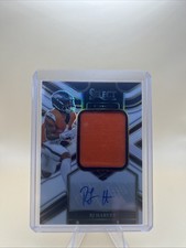 2025 Panini Select RJ Harvey Jumbo Rookie Signature Swatches White Prizm /75