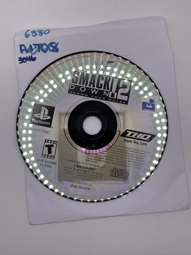 WWF SmackDown 2: Know Your Role (Sony PlayStation 1, 2000) NO USPS TRACKING 6830