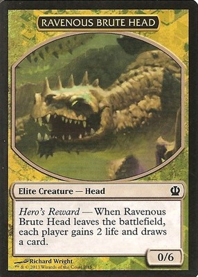 MTG Ravenous Brute Head, Hero's Path Promos, Moderately Played, English
