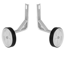 Rueda de entrenamiento universal de plástico blanco de alta resistencia para bicicletas de 20" para niños
