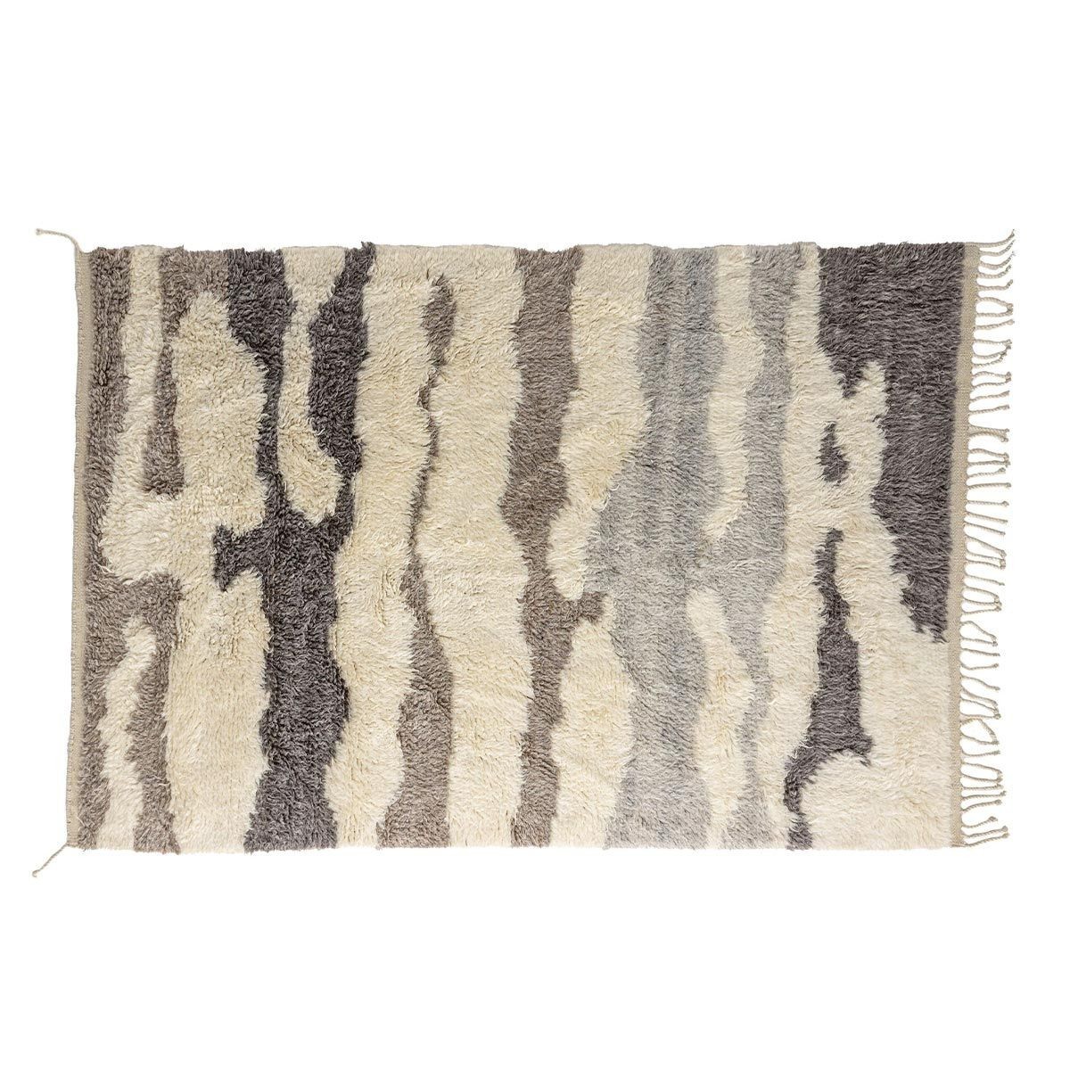 Tapis en laine David isolant et confortable 160x230cm multicolore