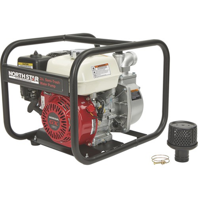 #ad NorthStar Self Priming Semi Trash Water Pump 2in. Ports 10010 GPH 5 8in. $629.99
