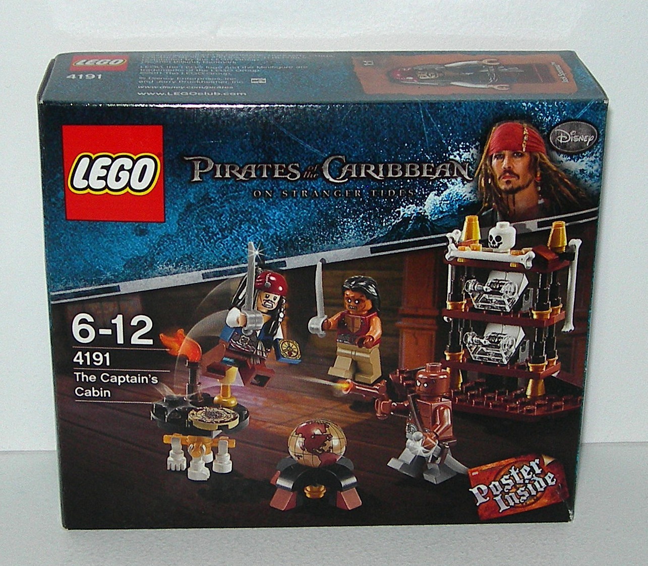 Lego 4191 Pirates of The Caribbean On Stranger Tides The Captains Cabin - NINMP