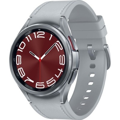 GEBRAUCHT - Samsung Galaxy Watch6 Classic LTE 43 mm  Smartwatch Silver (S/M)