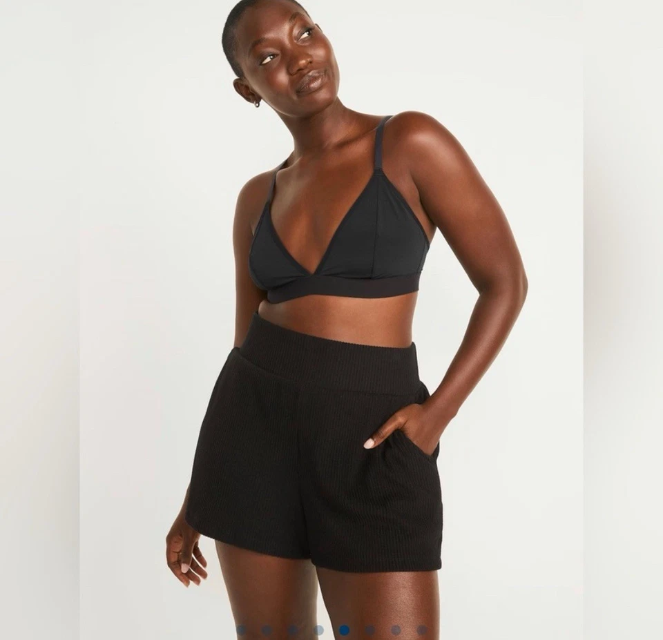 NWT Old Navy Women’s Mesh V-Neck Bralette Top Bralette Bra Black XL XLarge - Image 3 of 4