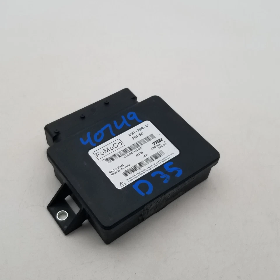 2009 2010 2011 2012 2013 Volvo S60 XC60 Parking Brake Control Module 6G912598CF - Image 3 of 4