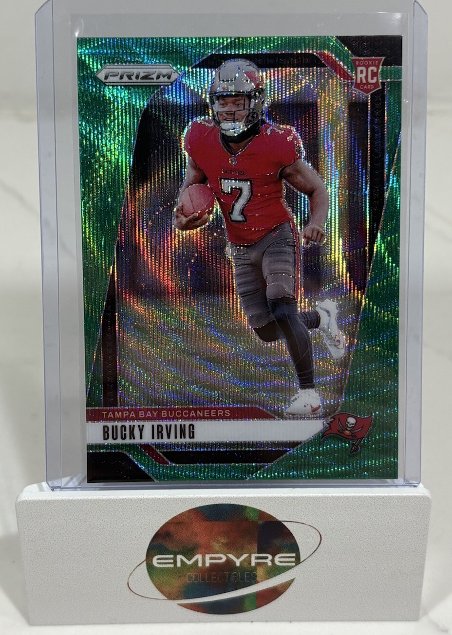 2024 Panini Prizm Bucky Irving RC Green Wave Rookie #316 Buccaneers