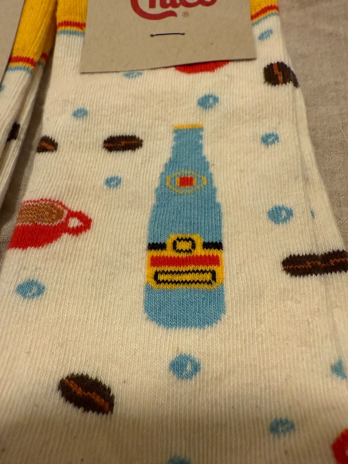 NWT Rare Topo Chico Sparkling Mineral Water Logo Two Pairs of Socks by Sock Club