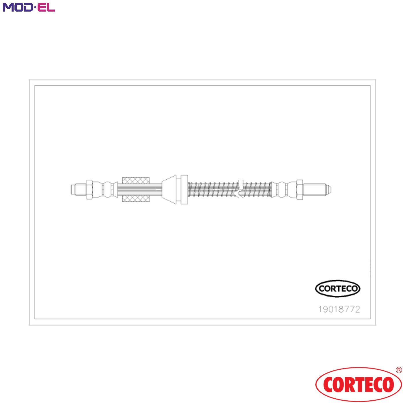 BRAKE HOSE 19018772 FOR FORD FIESTA/Van/III/Mk/Hatchback COURIER FUF/F6E 1.4L