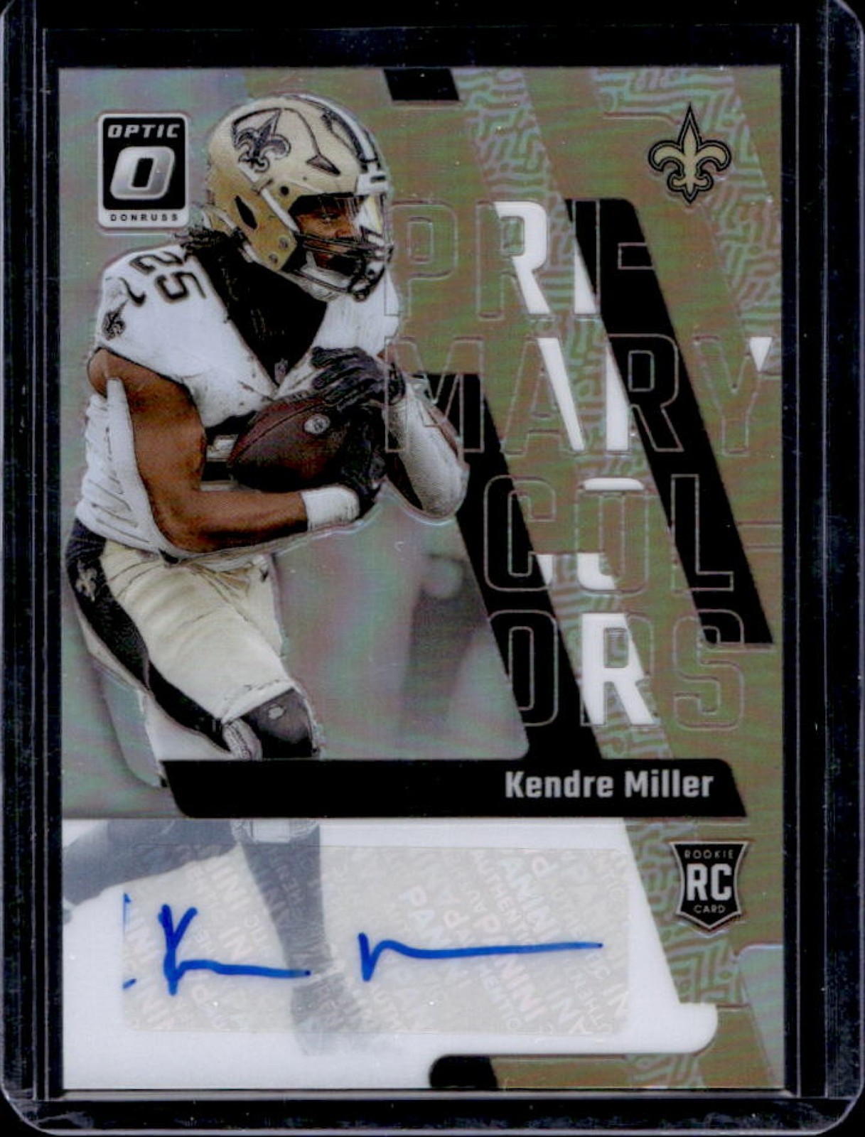 Kendre Miller Panini Donruss Optic Rookie Primary Colors #13 Autograph