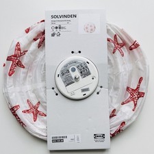 IKEA Solvinden Solarhängeleuchte weiß rot Seesterne Solar 30cm 805.139.49 NEU