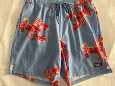 Saxx OH BUOY 2N1 Swim Trunks 5" inseam Mens Medium Droptemp Lined SAMPLE