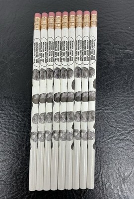 9 Vtg FBI CJIS Division Kirkpatrick Drug Free America Unused Pencils Fingerprint