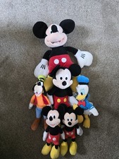 Disney Mickey Mouse And Friends Plush lot of 6 Mickey, donald, goofy