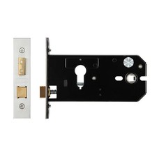 Zoo Hardware ZUKH152EPSS Horizontal Lock - 152mm Euro Profile SSS or PVD Brass