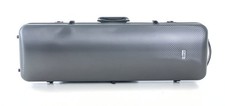 GEWA Pure Polycarbonate 2.4 Oblong Violin Case - Grey/Black with Subway Handle  