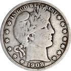 1908-S Barber Half Dollar