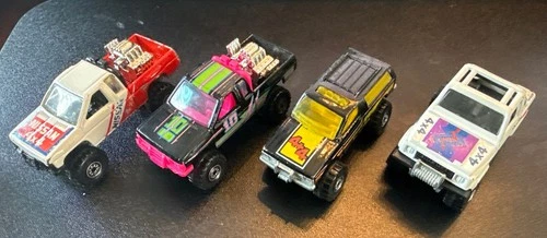 1983-88 Hot Wheels Trucks, Blazer, 4x4 Lot Of 4.  Vintage . Malaysia