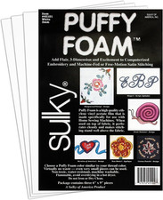 Of America 3mm Puffy Foam, 6" by 9", White