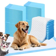 Super Absorbent Waterproof Dog and Puppy Pet Training Pad, Housebreaking Pet ...