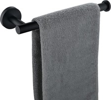 Hand Towel Holder for Bathroom, Matte Black Hand Towel Bar, SUS304 Stainless Ste