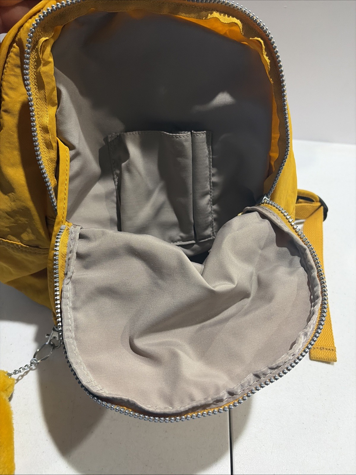 Kipling Back Pack Live Light Monkey Yellow 14” - image 8