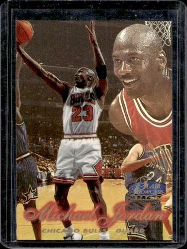 1997-98 Fleer Flair Showcase Michael Jordan Row 2 #1 Bulls