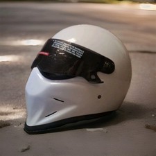 Street-Fighter Motorrad Helm Gr. L  im BANDIT Crystal Style glanz weiss - NEU