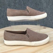 Keds Shoes Womens 7 Double Decker Slip On Sneakers Casual WH61506 Brown Leather