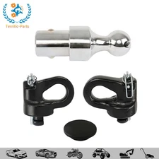 For Puck System 2-5/16" 60639 Gooseneck Ball & Safety Chain Anchor Kit 38000 lbs