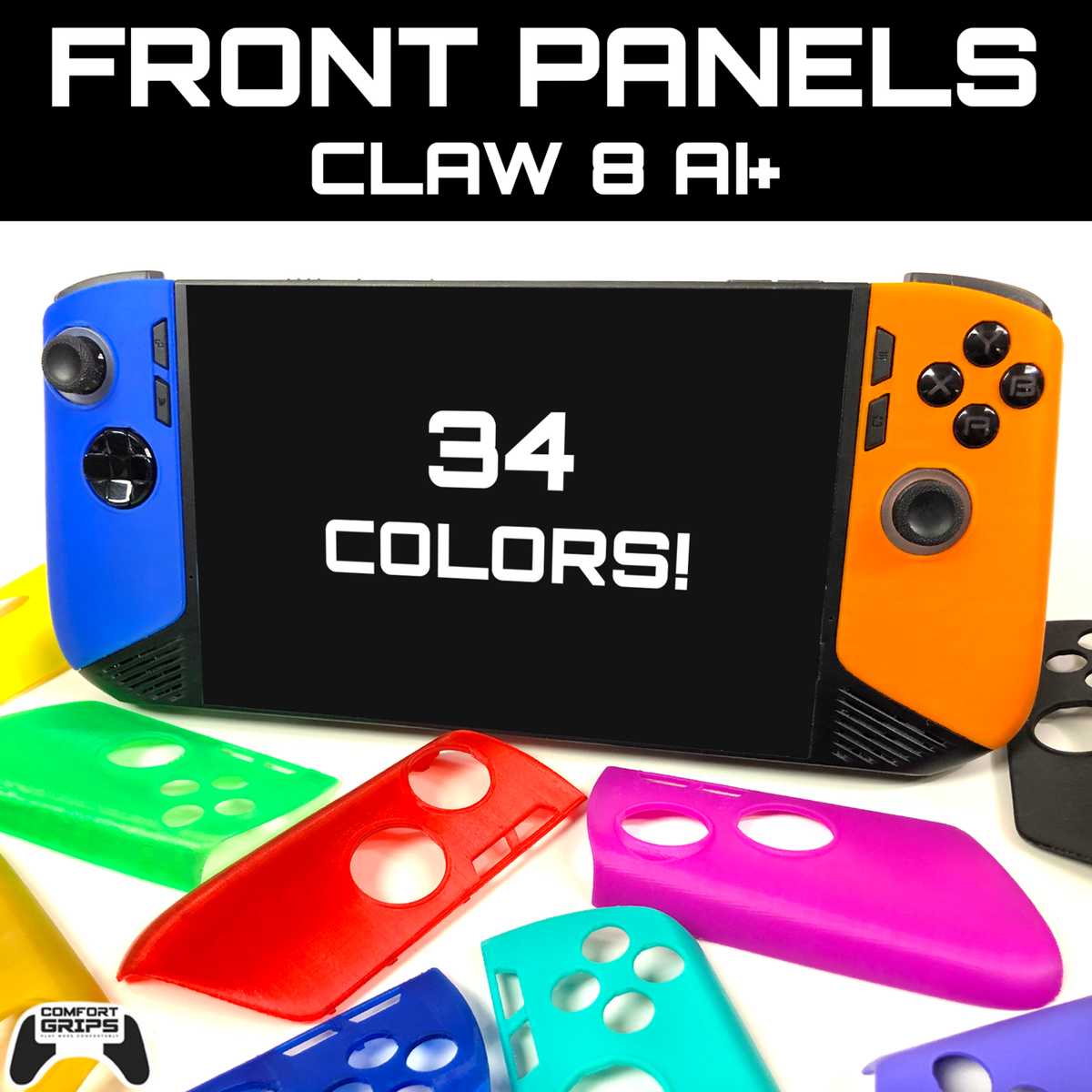 Replacement Front Panel Plates For MSI Claw 8 AI+ - 3D Printed