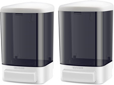 2 Pack 33.8 Oz Manual Wall Mounted Soap Dispenser Kitchen Bathroom Hand Commerci