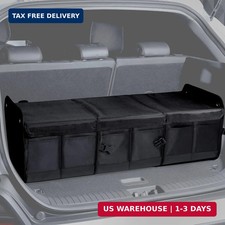 1680D 114L Extra-Large Collapsible Car Trunk Organizer with Lid