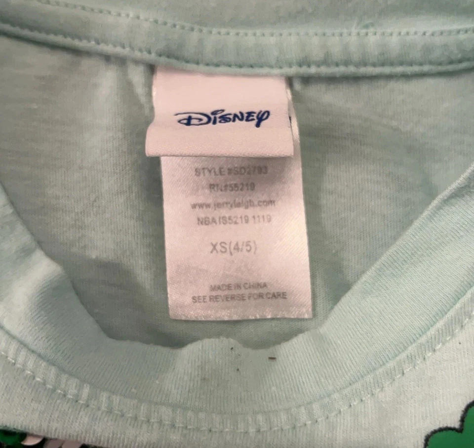 Vestido Disney Minnie Mouse Día de San Patricio Niño Talla XS (4/5) Trébol Verde Foto 3 de 4