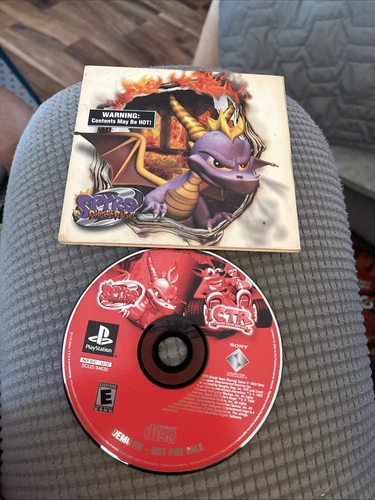 PS1 Spyro The Dragon Demo Disc And Spyro Ripto’s Rage/Crash Bandicoot #0524
