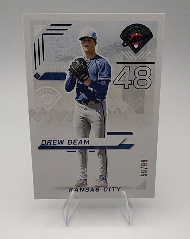 2025 Panini Prospect Edition DREW BEAM Purple 59/99 Kansas City Royals