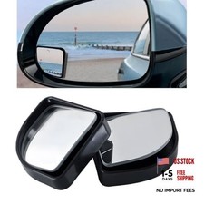2PCS Car Fan Shaped Blind Spot Mirrors, HD Glass Wide Angle Car Side Black