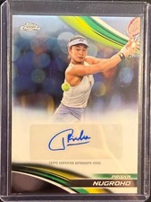 Priska Nugroho 2025 Topps Chrome Tennis Base Auto Autograph