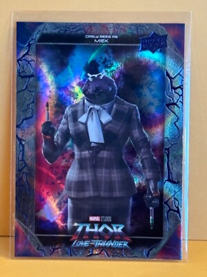 2023 UD Marvel THOR LOVE AND THUNDER MIEK ENSEMBLE THUNDER SILVER #E-7 Nice