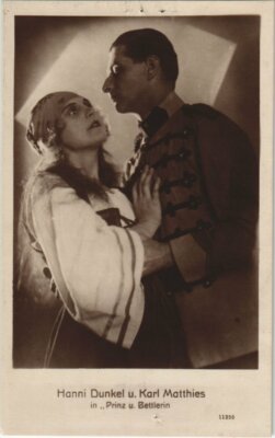 Old postcard postcard Hanni Dunkel and Karl Matthies FILM STAR (766848)
