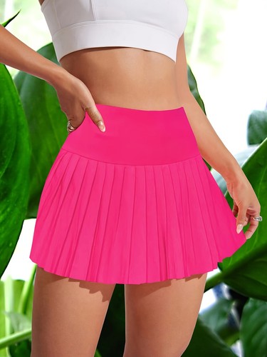 Damen Kurzer Rock Sexy Plissee Minirock Hohe Taille A-Linie Ausgestellt Uniformrock - Bild 7 von 15
