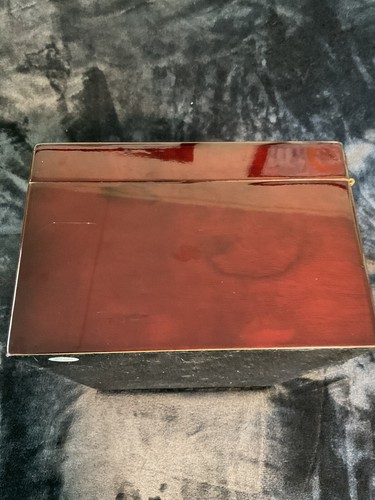 Tabletop Glass Lid Cedar Humidor 75-100 Cigar Capacity Lockable W / Hygrometer - Picture 7 of 9